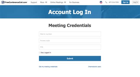 Free conference calling login